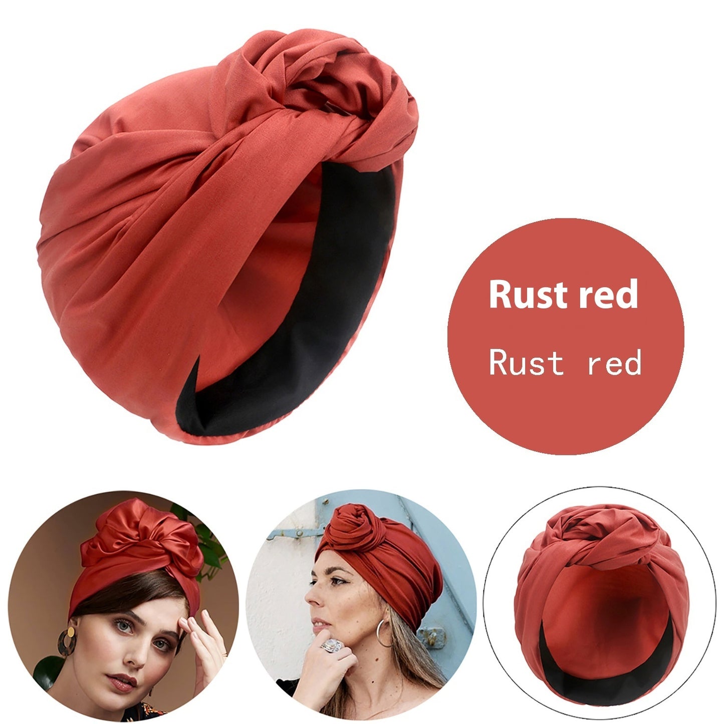 Women's Cross Headscarf Fashion Bag Cap French Retro Headscarf Multi-matching Belt Method