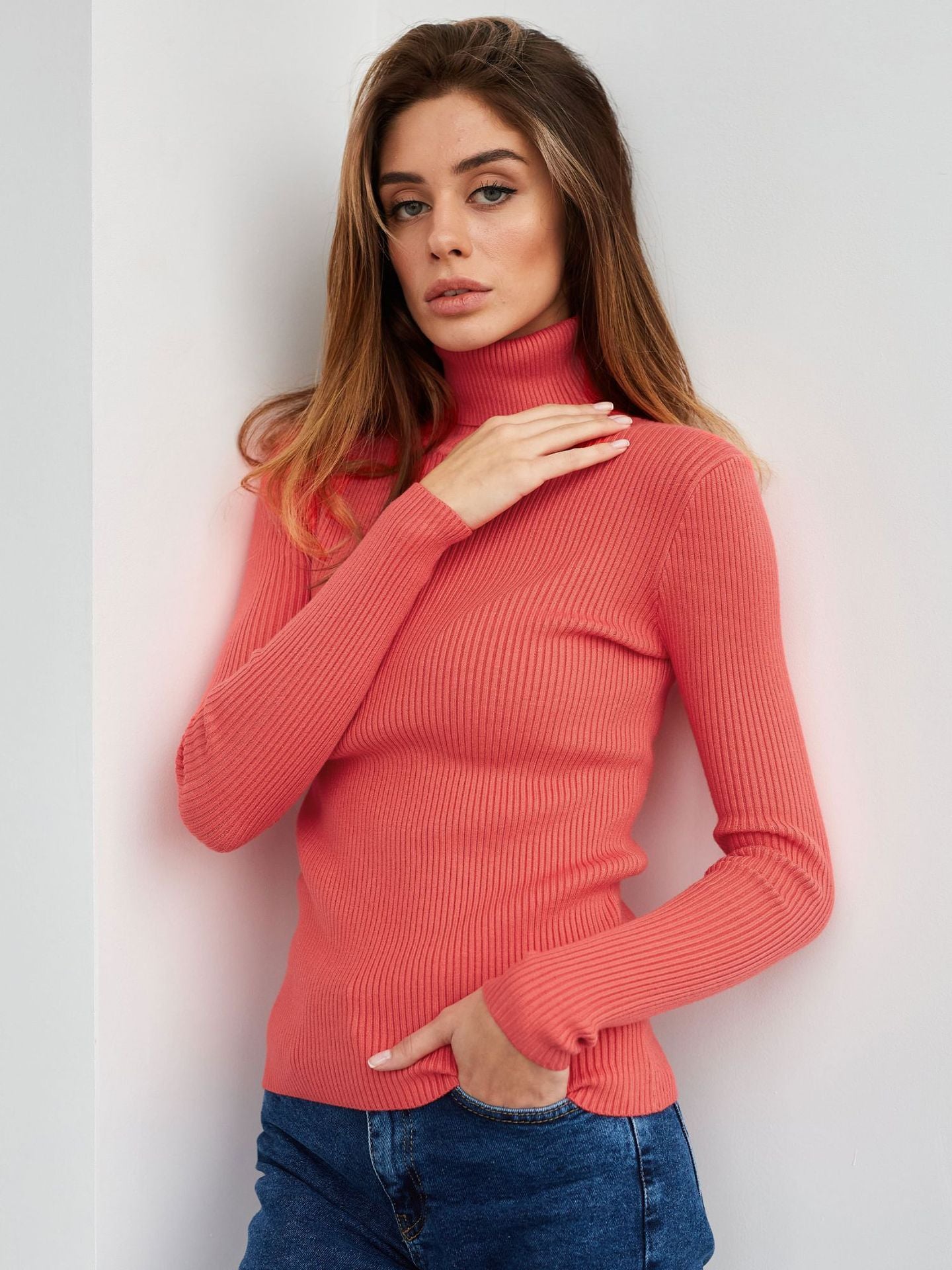 Women's Knitwear Turtleneck Pullover