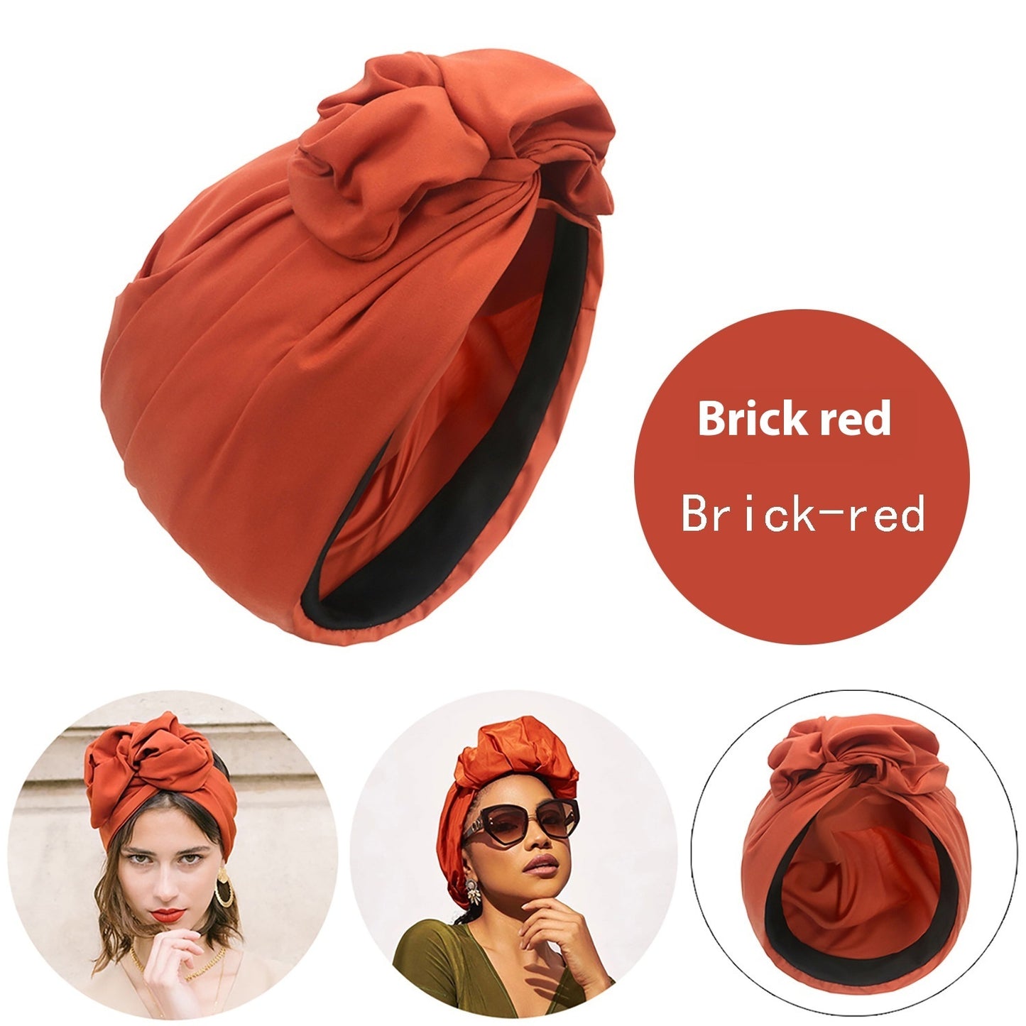 Women's Cross Headscarf Fashion Bag Cap French Retro Headscarf Multi-matching Belt Method