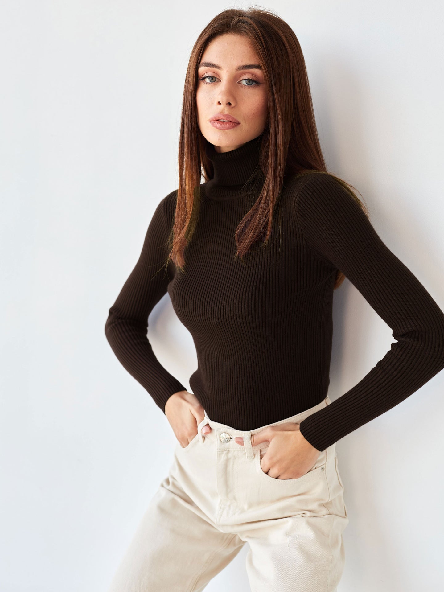 Women's Knitwear Turtleneck Pullover