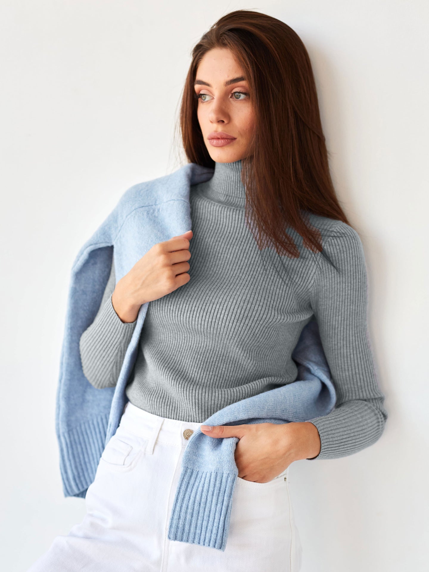 Women's Knitwear Turtleneck Pullover