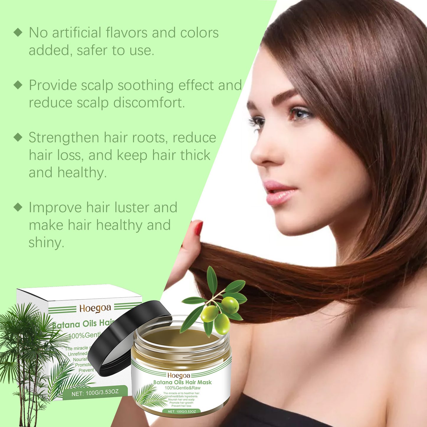 Batana Oil Hair Mask Improved Repair, Repair Damaged Hair